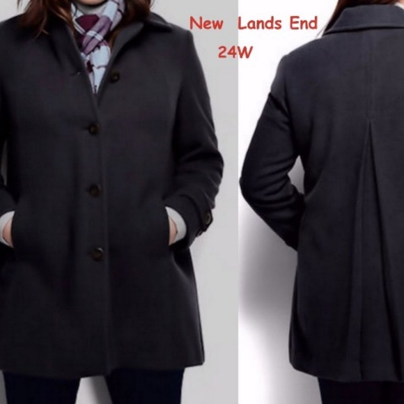 lands end swing coat